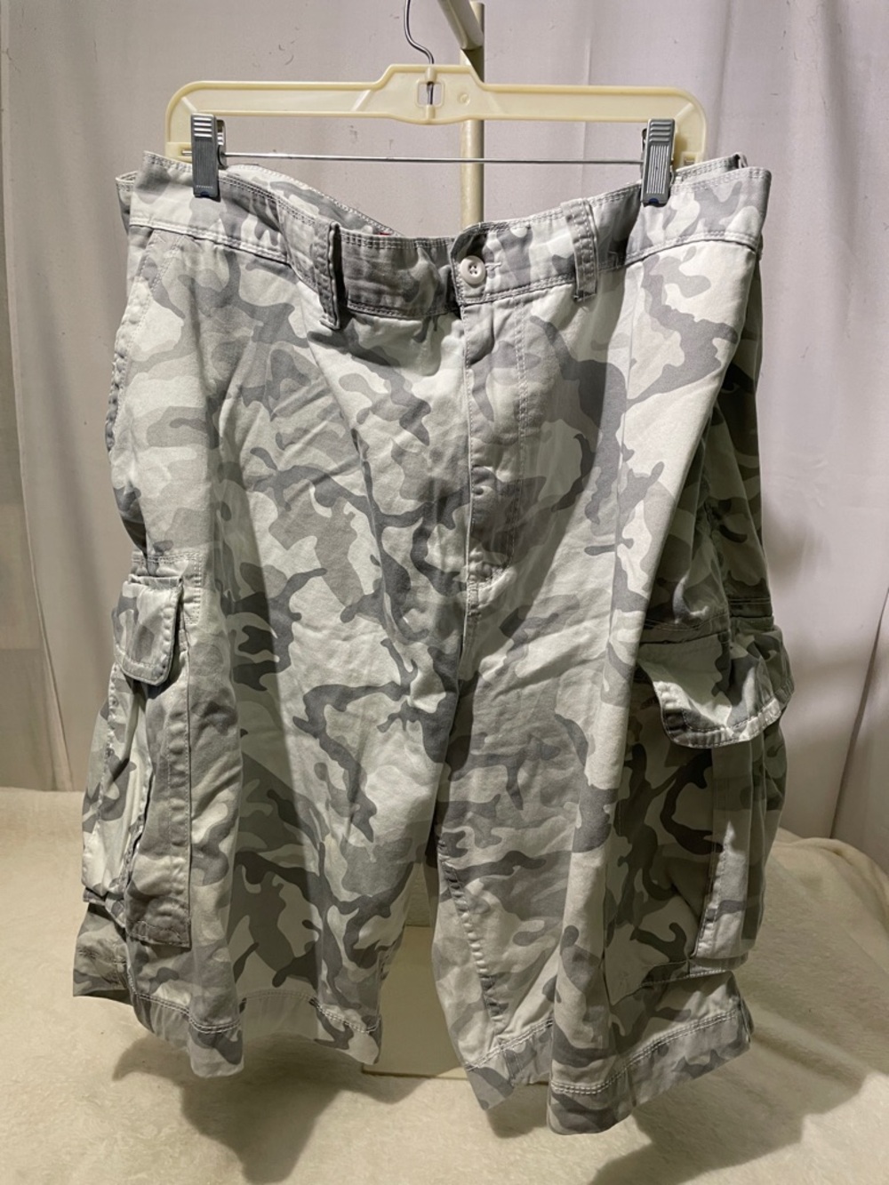 The Foundry Supply Co. Red Label on Light Gray camo Shorts